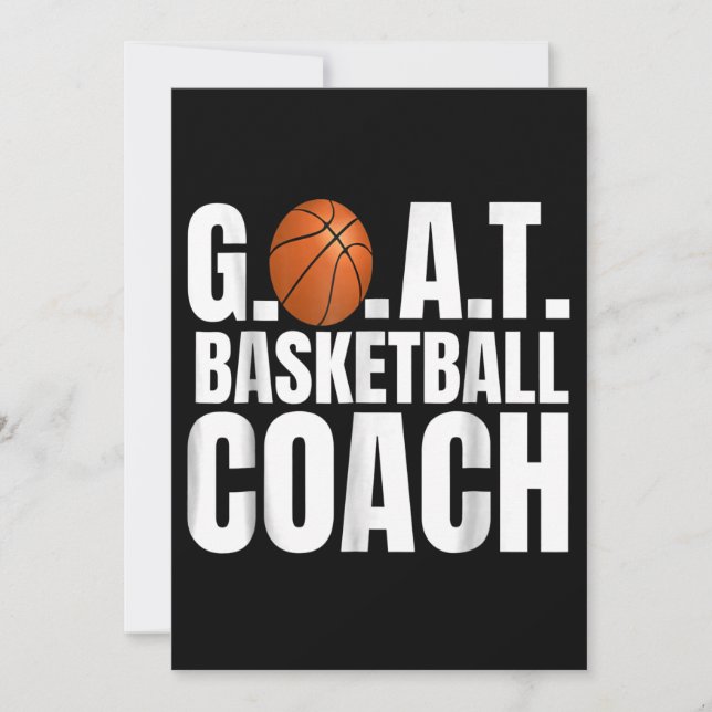 Goat Basketball Coach Gift Julkort (Framsida)