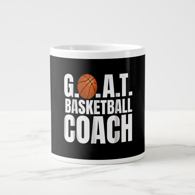 Goat Basketball Coach Gift Jumbo Mugg (Framsidan)