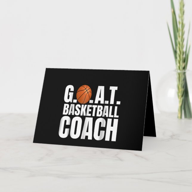 Goat Basketball Coach Gift Kort (Framsida)
