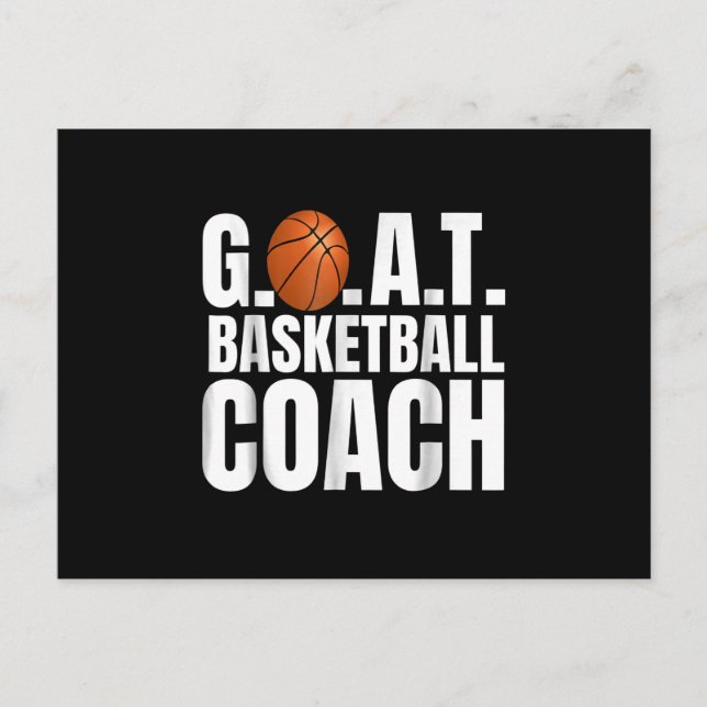 Goat Basketball Coach Gift Meddelande Vykort (Framsida)