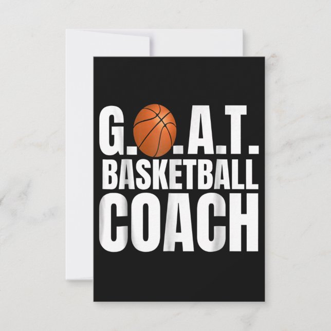 Goat Basketball Coach Gift OSA Kort (Framsida)
