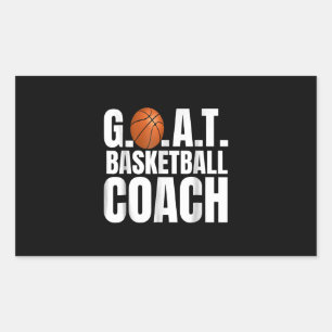 Goat Basketball Coach Gift Rektangulärt Klistermärke