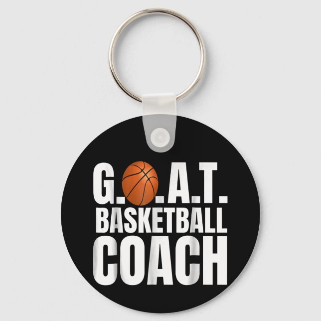 Goat Basketball Coach Underbarare av all Time Coac Nyckelring (Framsida)