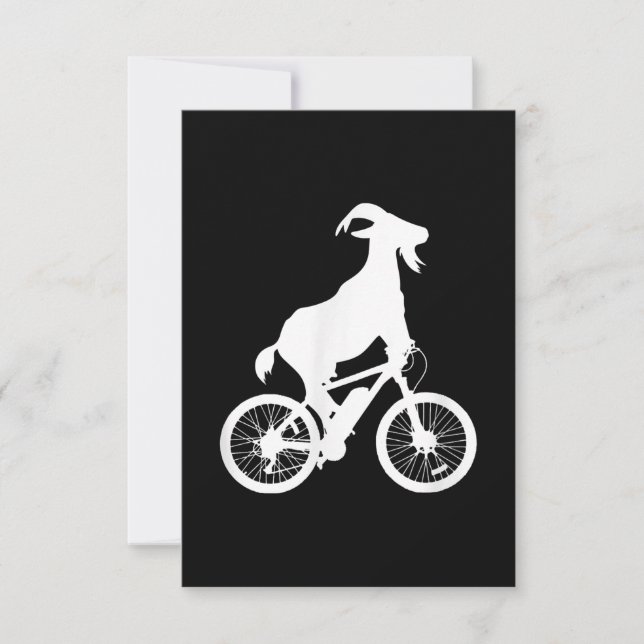 Goat Bicycle Rider Funny Goat Älskare Graphic OSA Kort (Framsida)