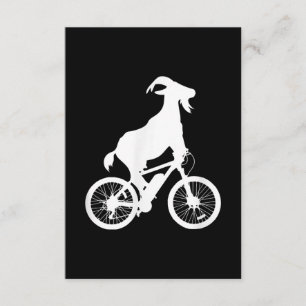 Goat Bicycle Rider Funny Goat Älskare Graphic Tilläggskort