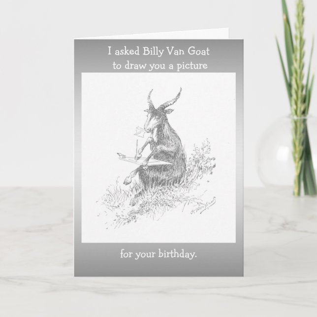 Goat Birthday Kort (Framsida)
