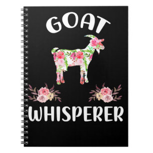 Goat Blommigt Goat Whisperer Bucks Expert Kid Capr Anteckningsbok