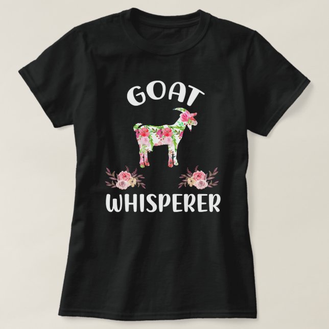 Goat Blommigt Goat Whisperer Bucks Expert Kid Capr T Shirt (Design framsida)