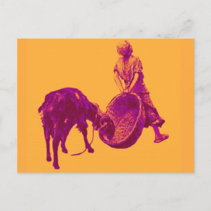 Goat Boy Vintage Meyerheim Pop Art Cute 1893 Child Vykort