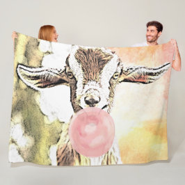 GOAT| Bubblegum Flygplan Öron Kid Goat GetYerGoat™ Fleecefilt