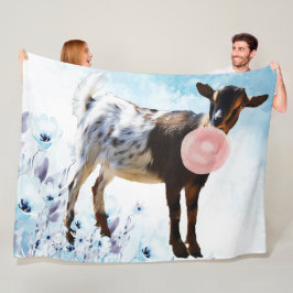 GOAT| Bubblegum Nigerian in Flowers GetYerGoat™ Fleecefilt