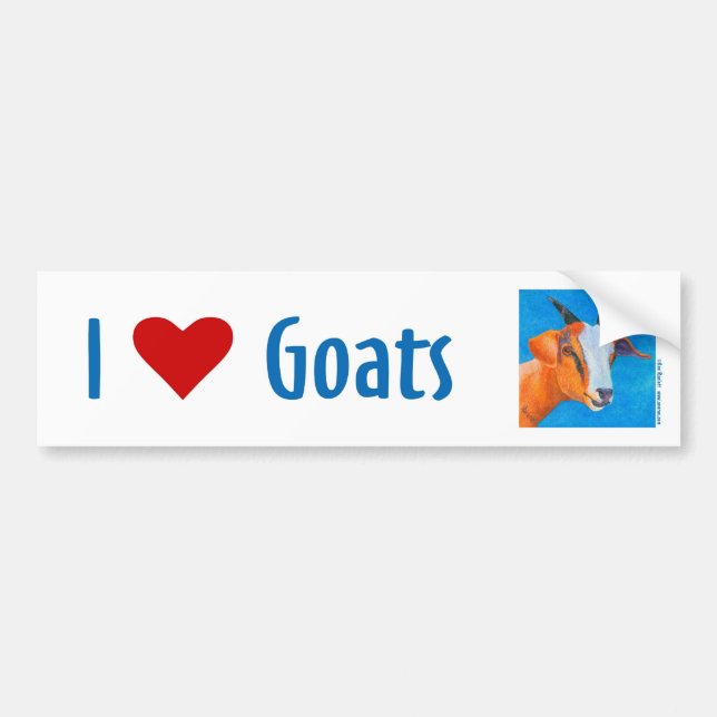 Goat Bumper Sticker Bildekal (Framsidan)