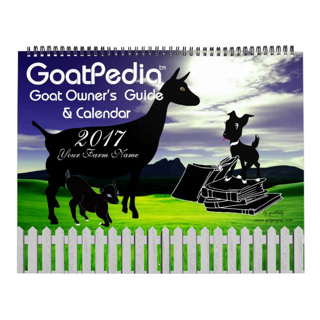 Goat Calendar GoatPedia™ Goat Owners Guide Kalender (Omslag)