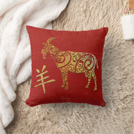 Goat Chinese Zodiac Horoscope Constellation Sign Kudde