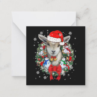 Goat Christmas Ornament Anteckningskort