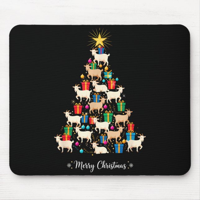Goat Christmas Tree Xmas Holiday Men &amp; Women  Musmatta (Framsidan)