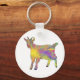Goat Colorful illustration Farm Cute Animal Art Nyckelring (Front)