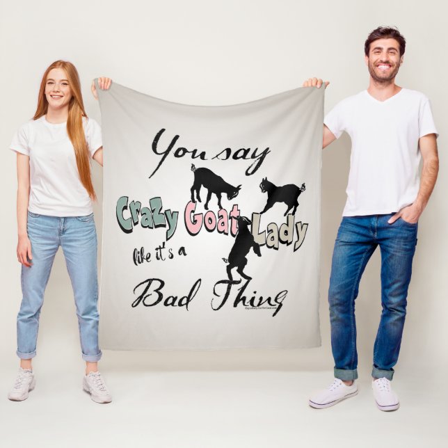 GOAT | Crazy Goat Dam av GetYerGoat™ Fleecefilt (På plats)