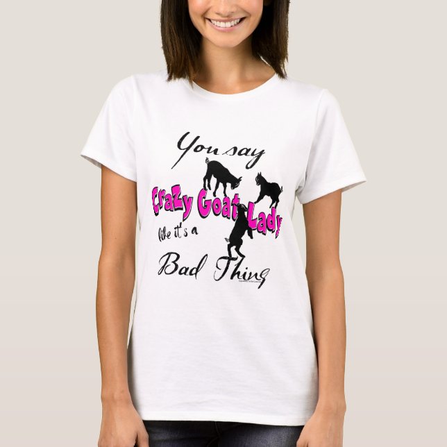 GOAT | Crazy Goat Dam Shock rosa Tee (Framsida)