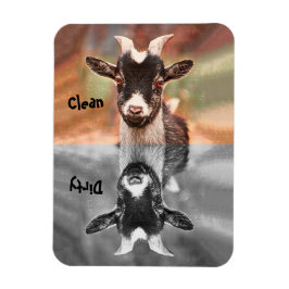 Goat Cute Funny Clean Dirty Dishwasher Magnet
