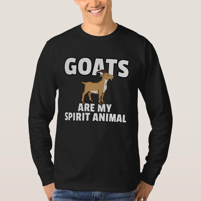 Goat Cute Mountain Goats Farmer T Shirt (Framsida)