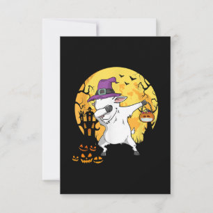 Goat Dabbing Witch Pumpkin Rolig hund Halloween OSA Kort
