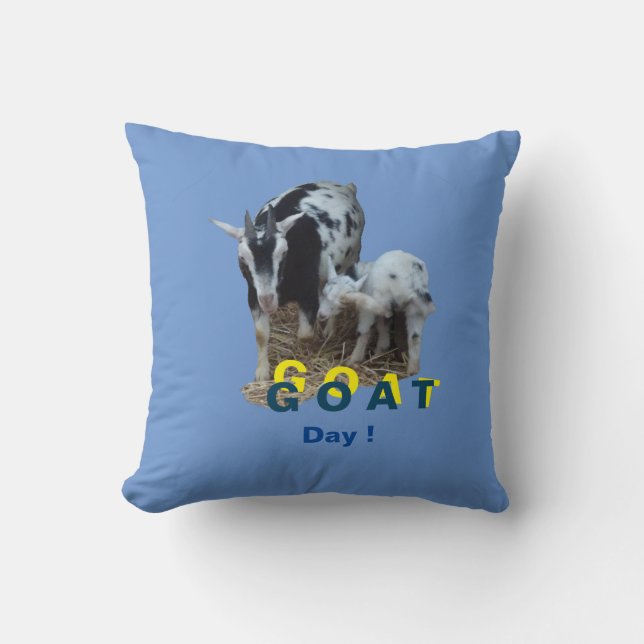 GOAT Day Cust. BG Färg Dekorativ kudde (Framsida)