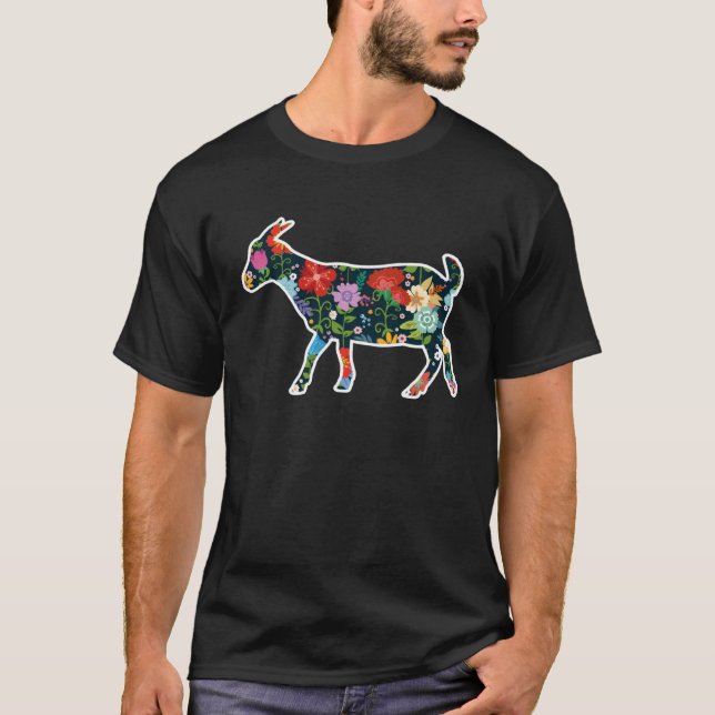 Goat Day Summer Goats For Goat T Shirt (Framsida)