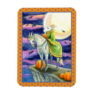 GOAT DEMON, SURE FOOTED STEED FANTASY HALLOWEEN MAGNET