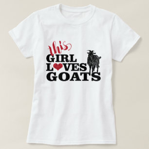 GOAT Den här tjejen Kärlek Goats Dairy Buck Tee Shirt