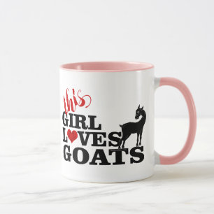 GOAT Denna Kärlek av hongetter Söt Styliserad ge Mugg