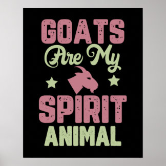 Goat design poster