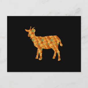 Goat Easy Halloween Costume Gift Vykort