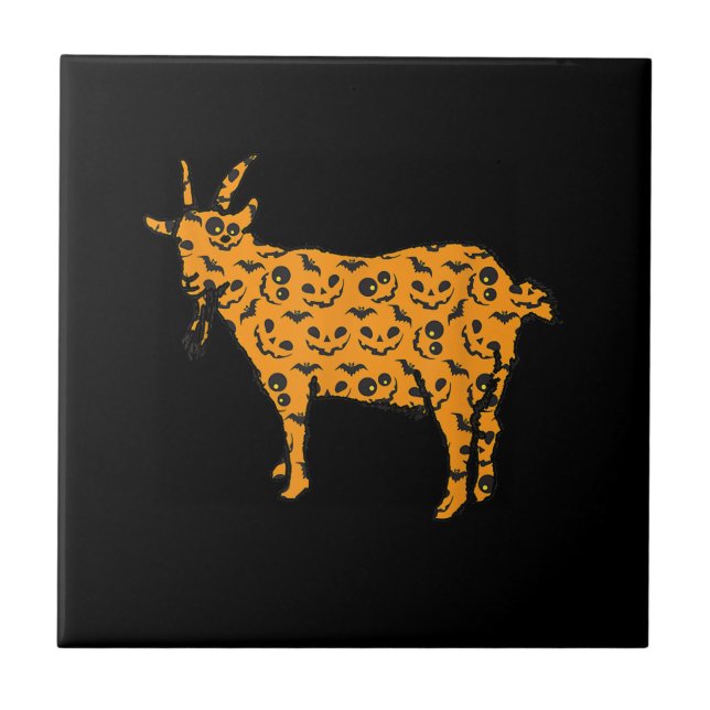 Goat Easy Halloween Outfit Kakelplatta (Framsidan)