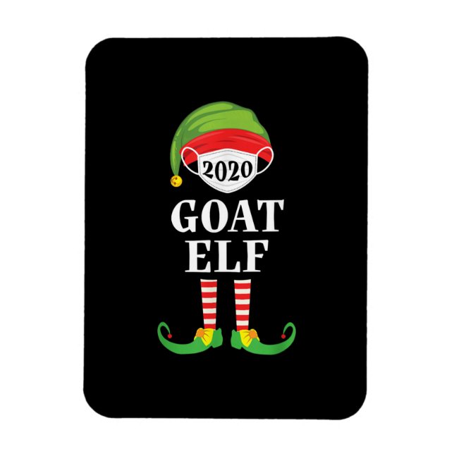 Goat Elf Matching jul Group-familjen Magnet (Vertikal)