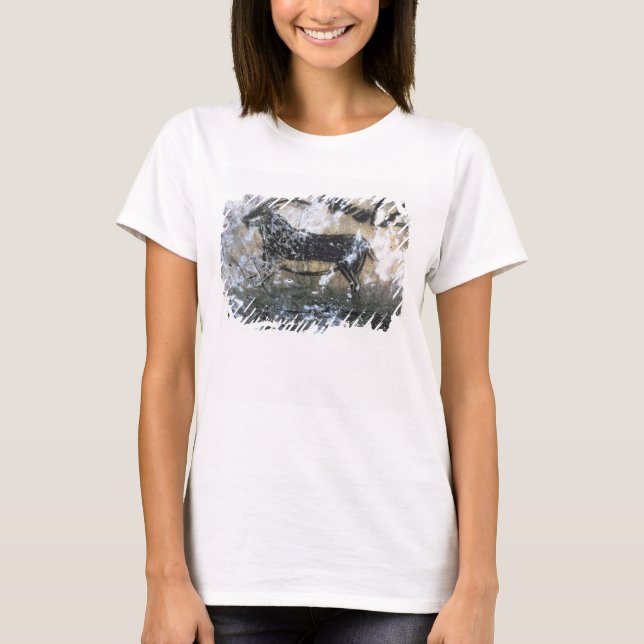 Goat eller Chamois, sten-lackering i Black Room. Tee Shirt (Framsida)