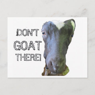 Goat "FÅR INTE DÄR" vykort