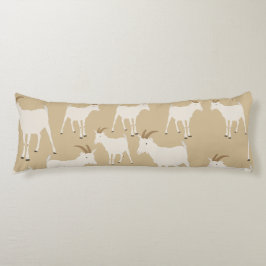 Goat Farm Animal Mönster Kroppskudde