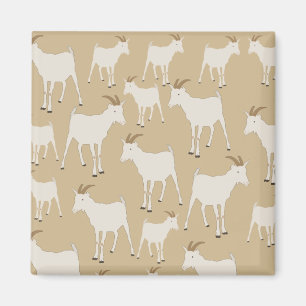 Goat Farm Animal Mönster Magnet