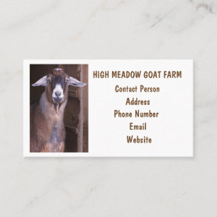Goat Farm Anpassningsbar Visitkort