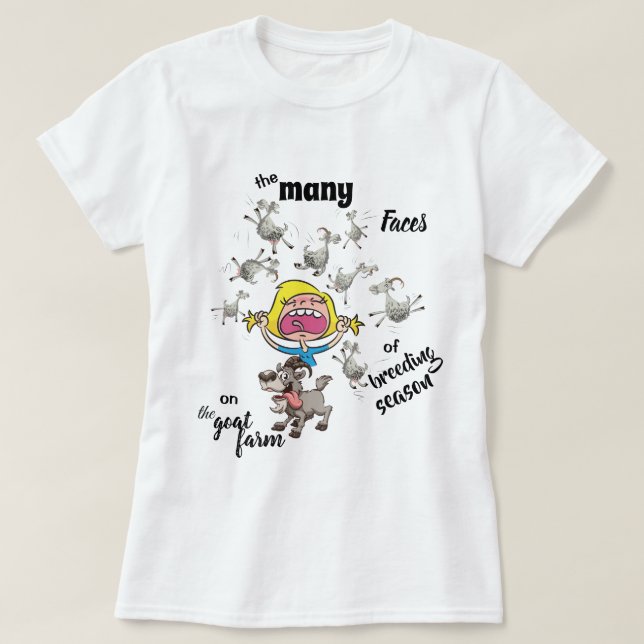 Goat Farm Funny Breeding Season Tee Shirt (Design framsida)