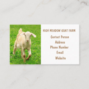 Goat Farm Land Visitkort