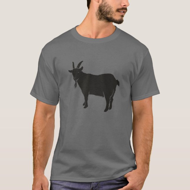 Goat Farmer Black Billy Goat County Fair T Shirt (Framsida)
