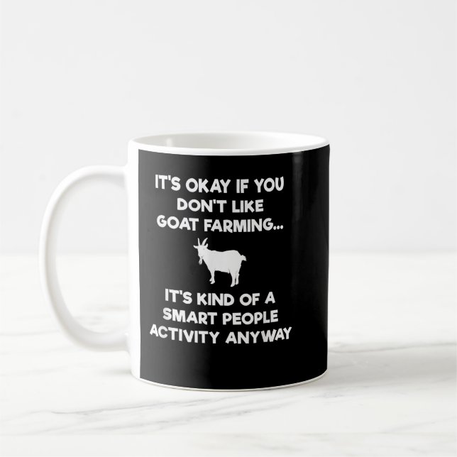 Goat Farmer Funny - Smart - Goat Farming Kaffemugg (Vänster)