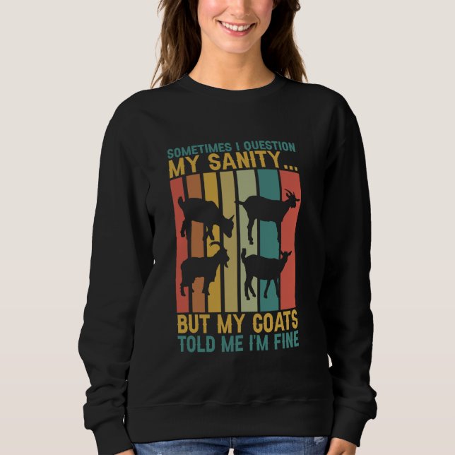 Goat Farmer Ibland frågar jag min sanitetsgot T Shirt (Framsida)