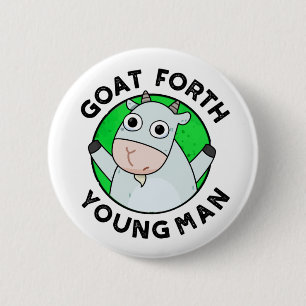 Goat Forth Young Man Funny Animal Pun Knapp
