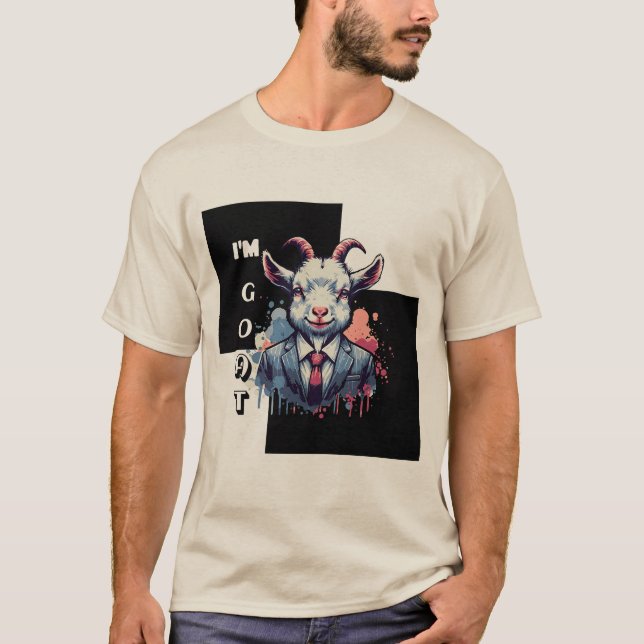 GOAT Funny T Shirt (Framsida)