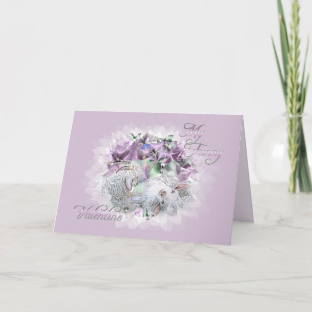 Goat Funny Valentine Card Helgkort (Framsida)