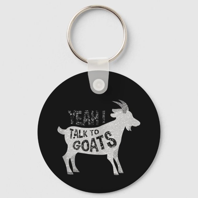 Goat Gifts for Goat Älskare Funny Nyckelring (Framsida)