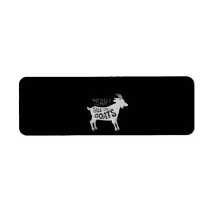 Goat Gifts for Goat Älskare Funny Returadress Etikett